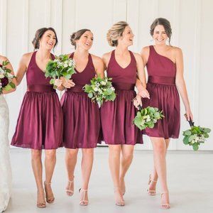 Davids Bridal Vera Wang White Wine Size 4 Cocktail Dress